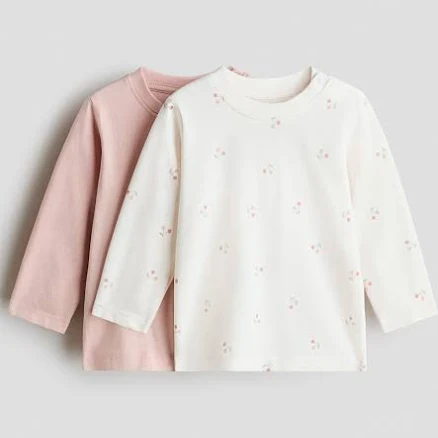 H&M Baby 2-Pack Long-Sleeved Jersey Shirts
