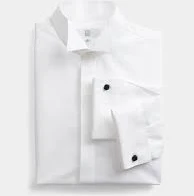 Wing Collar Fly-Front Dress Shirt - 21-26
