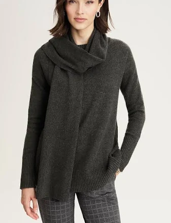 J.Jill Women's Detachable-Scarf Crew-Neck SweaterJ.Jill Women's Detachable-Scarf Crew-Neck Sweater