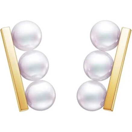 Tasaki 18kt Rose Gold Akoya Pearl Earrings