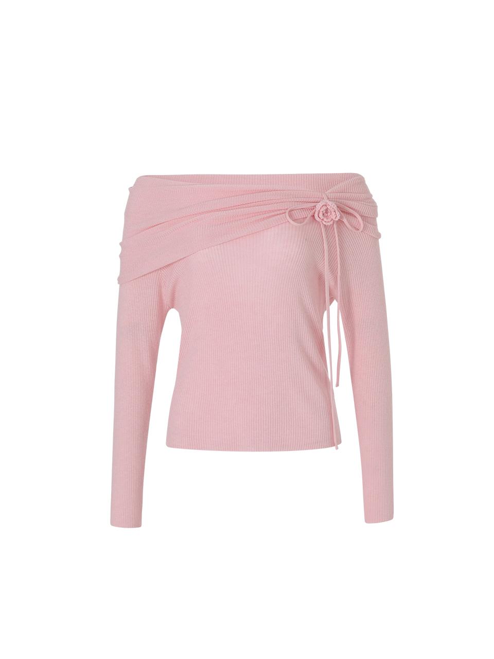 KONE Off-Shoulder Knit [PINK] (Kone)
