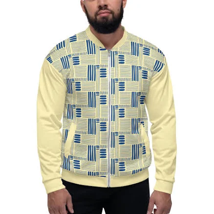 Basket Weave Bomber Jacket
