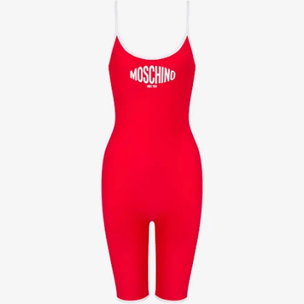 Moschino Printed Lycra One-piece Swimsuit