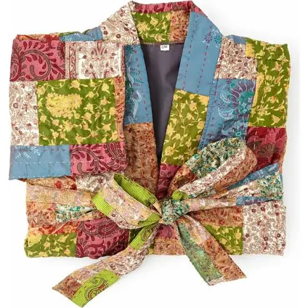 Uncommon Goods Repurposed Silk Kantha Robe