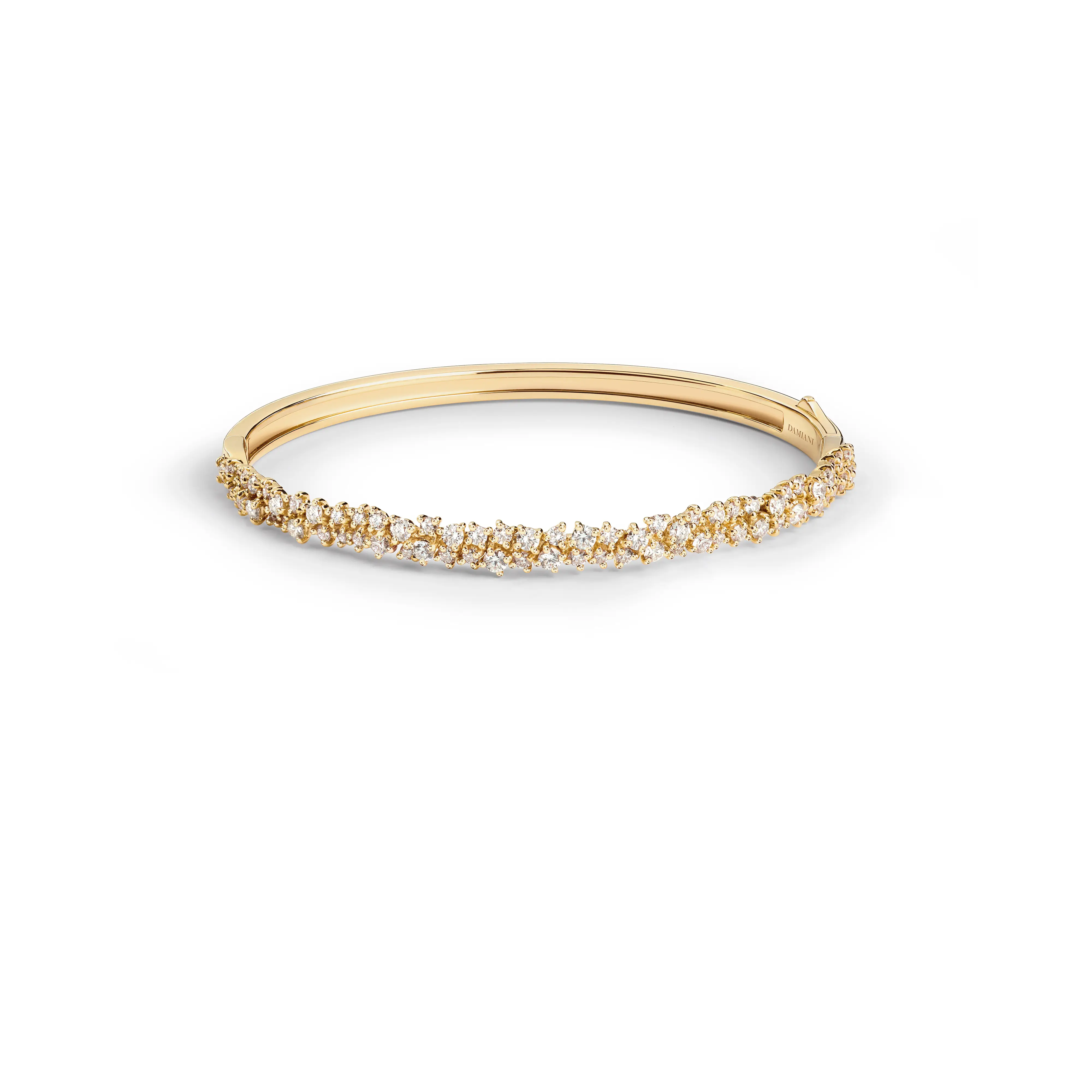 Yellow gold and diamonds bracelet