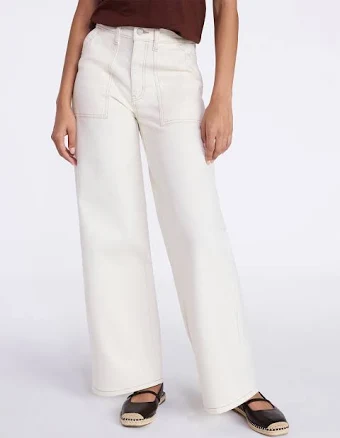 Time and Tru Women's Wide Leg Utility Trousers