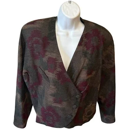 MICHII MOON Tweed Cropped Blazer
