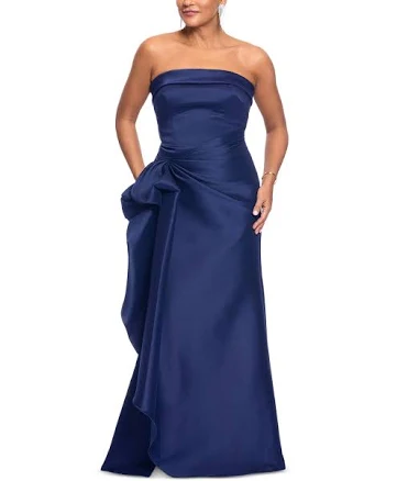AQUA Women's Draped Gown