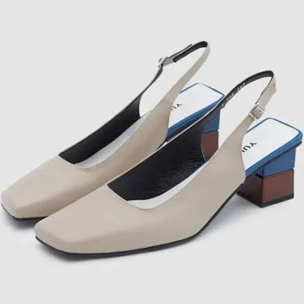 Yuul Yie Square Toe Slingbacks
