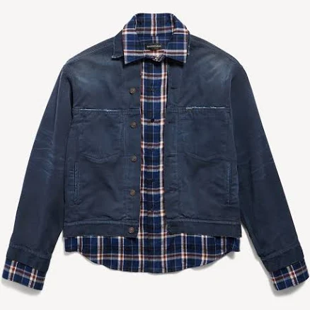 Balenciaga Men's Patched Cotton Shirt Jacket
