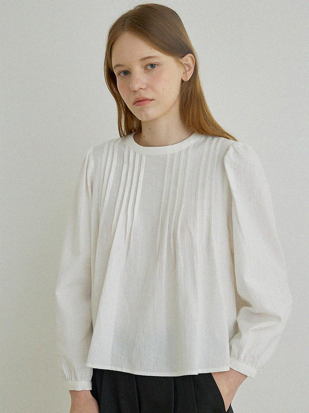 White Pin Tuck Shirts