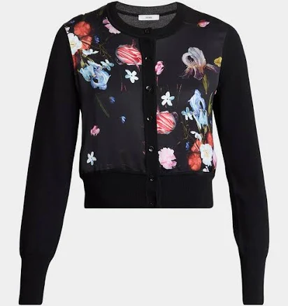 Erdem Women's Floral-Print Cropped Cardigan