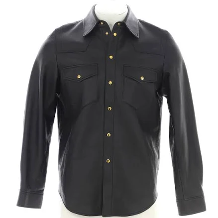 Gucci Men's Leather Overshirt
