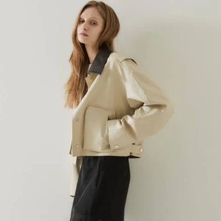 MUSEE ECLIPSE Crop Work Jacket_Beige