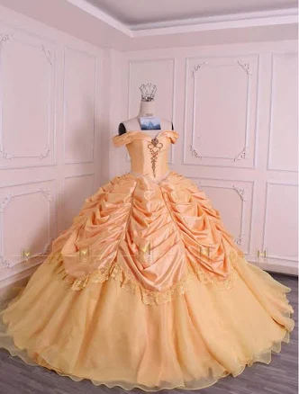 The Belle Dress Cosplay Hanmade