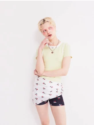 ASIF CALIE COLORING DOUBLE LAYERED T-SHIRT