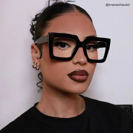 Zeelool Square Prescription Glasses Black Frames Acetate