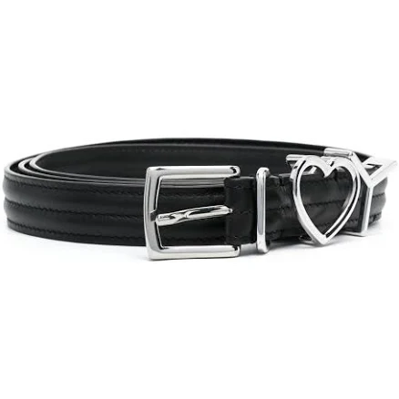 Y/Project Women's Heart Buckle Leather Belt