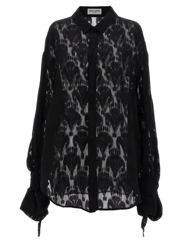 Patterned Silk Shirt