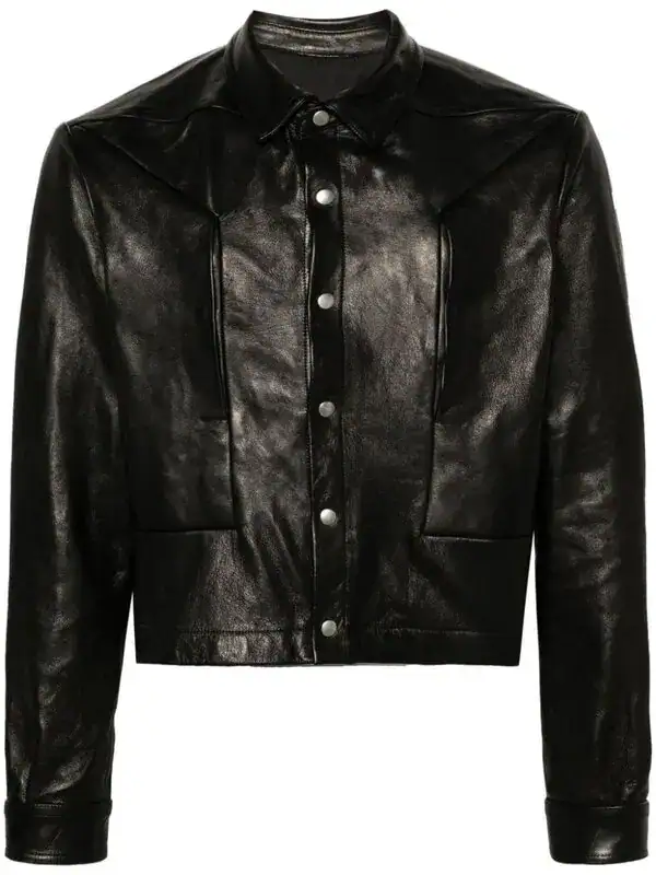 Alice Strobe Leather Shirt Jacket