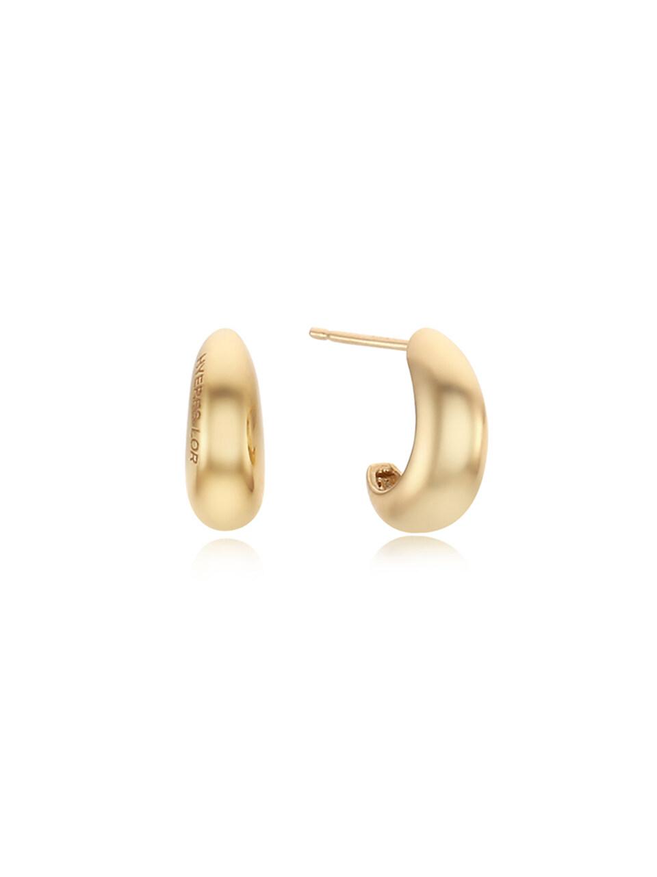 Champagne Moon 14K Chunky Earrings S