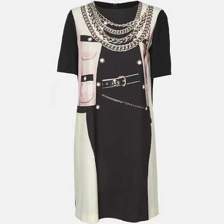 Moschino Chain-Print Midi Dress