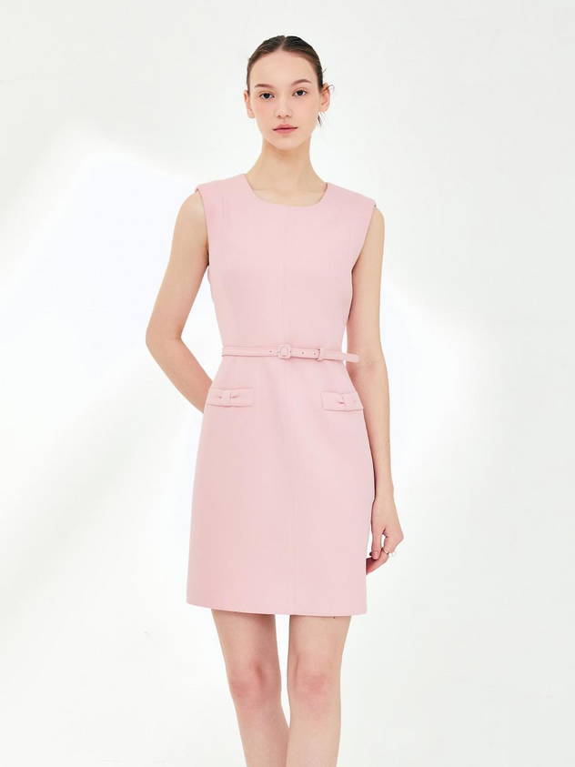Sleeveless A-Line Dress