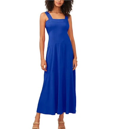 Vince Camuto Women's Square Neck Sleeveless Shift Maxi Dress