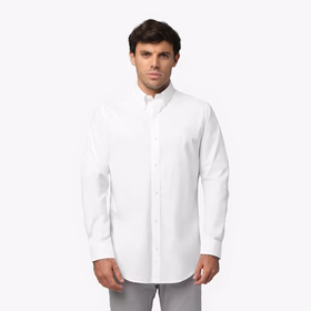White Poplin Button Down