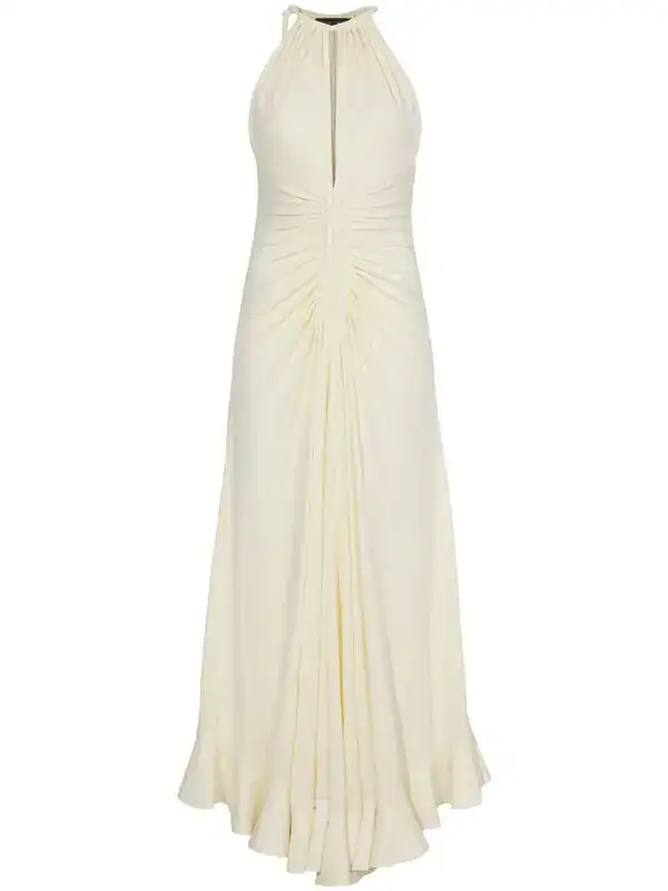 Crepe Jersey Ruched Dress