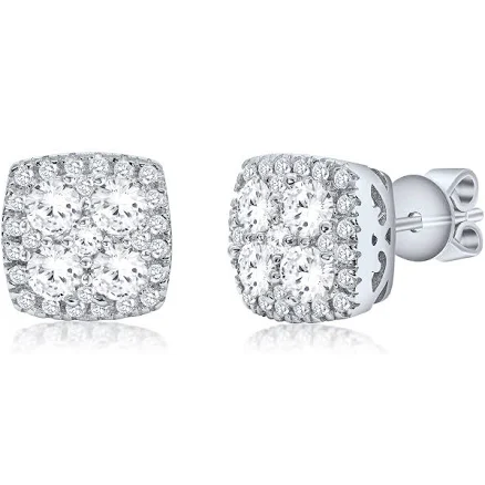 Square Cluster Studs