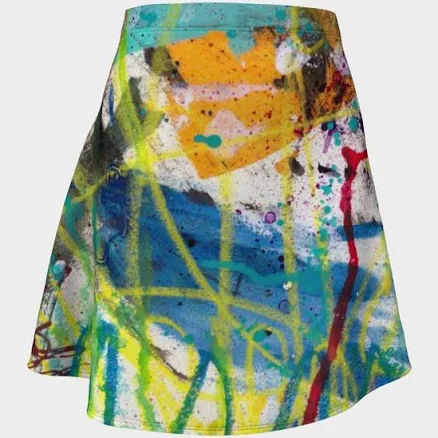 Abstract Art Flare Skirt