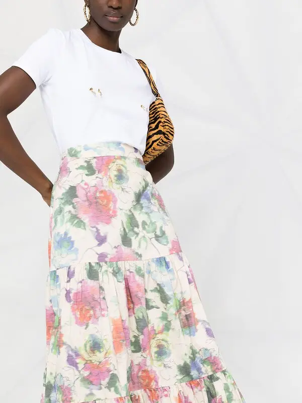 Floral-print Maxi Skirt