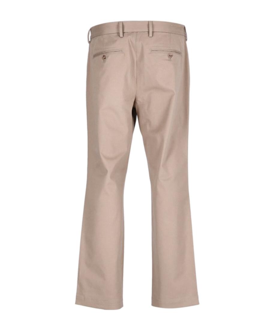Button-detailed Straight-leg Pants