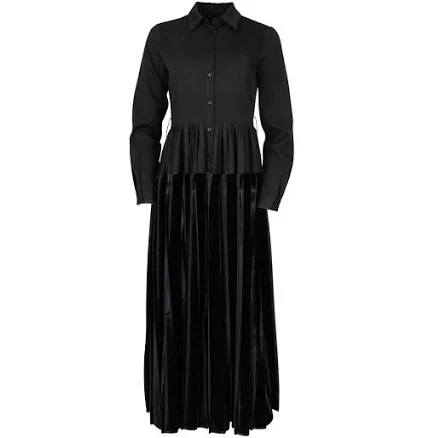 Poplin Pleated Dress