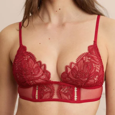 WILD NIGHT Guipure Lace Bustier Bra