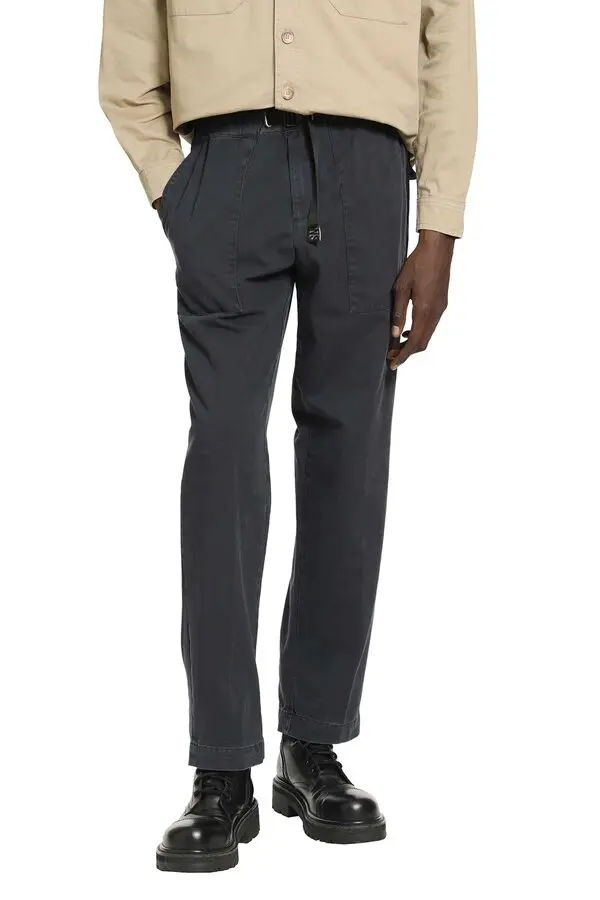 Belted Cotton Pants