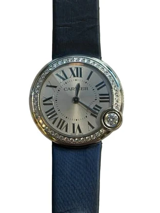 Cartier Stainless Steel And Diamond Ballon Blanc De Cartier Watch 30Mm