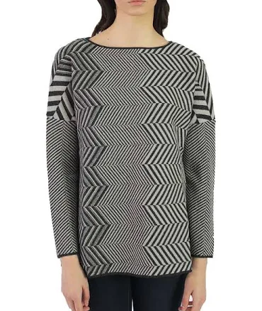 Chevron Jacquard Baby Alpaca Pullover