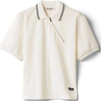 Miu Miu Women's Cotton Piqué Polo Shirt