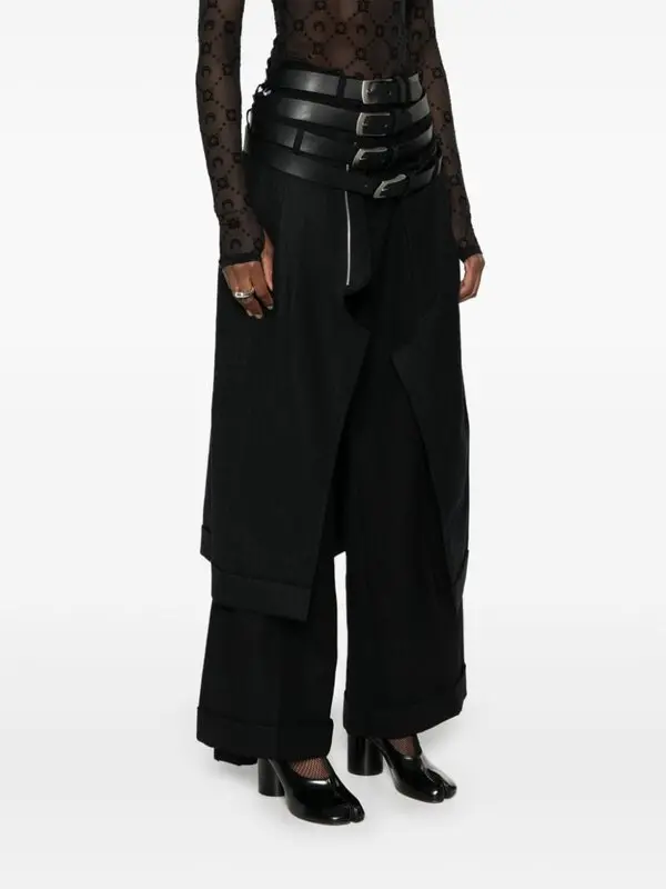 Skirt-overlay Trousers