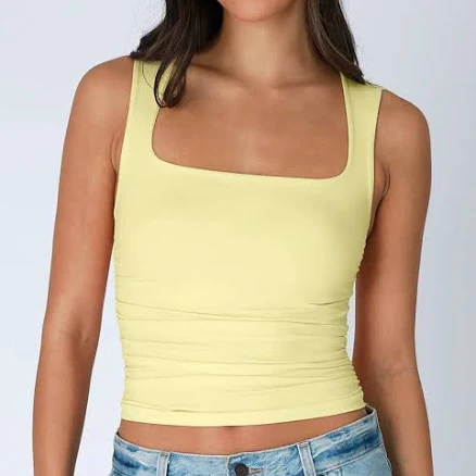 Shirred Square Top