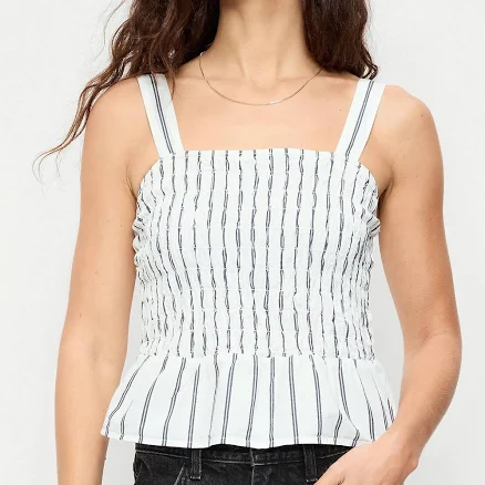 Old Navy Women's Smocked Peplum Tank Top