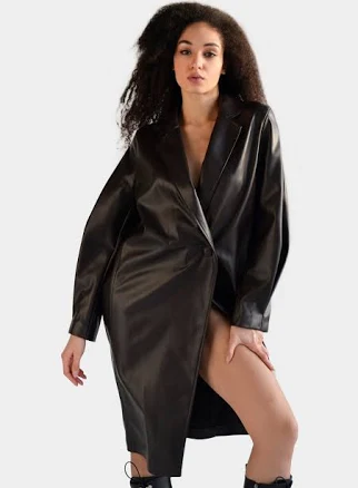 Eco Leather Coat