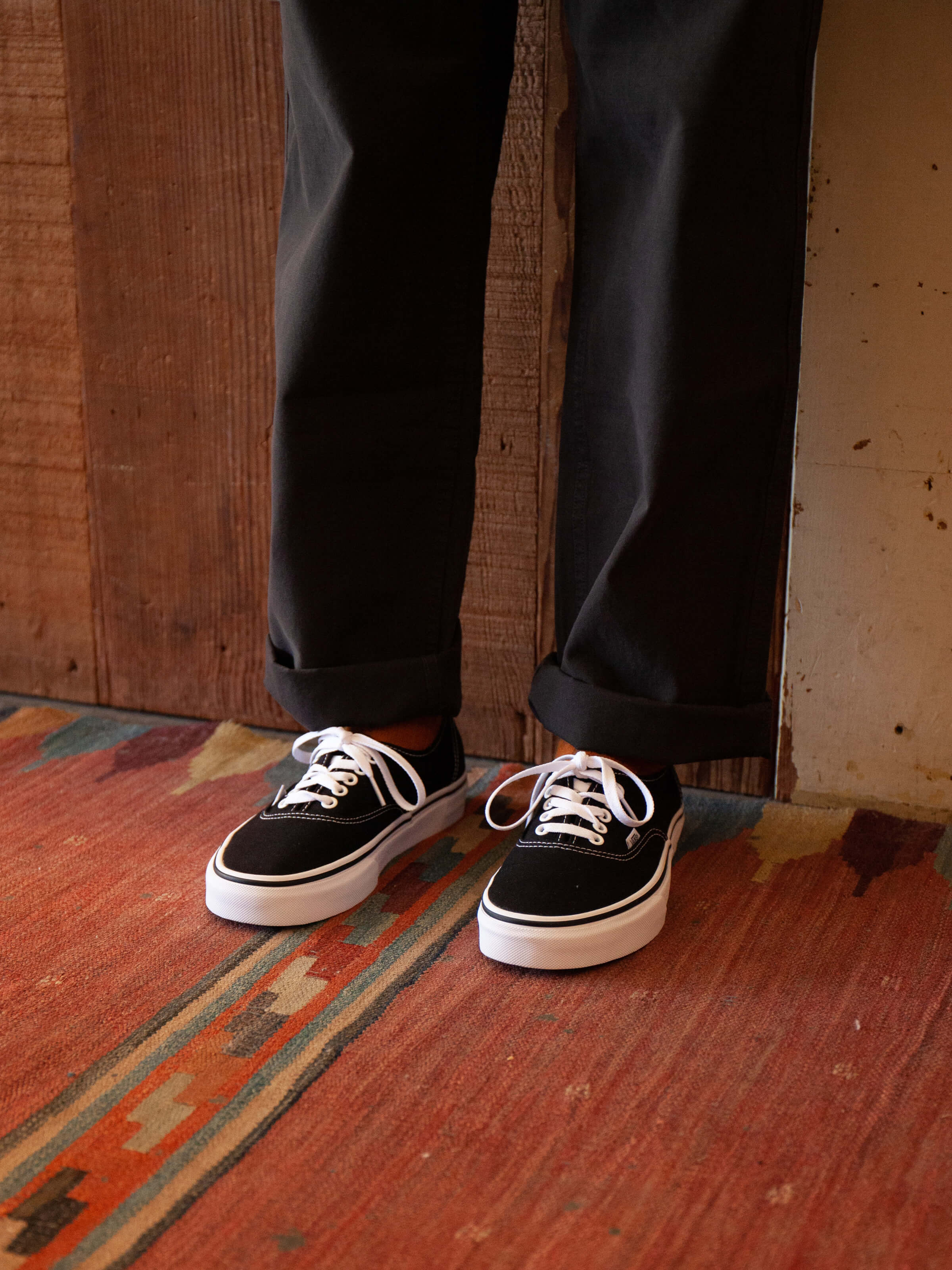 Classic Authentic Black Sneakers