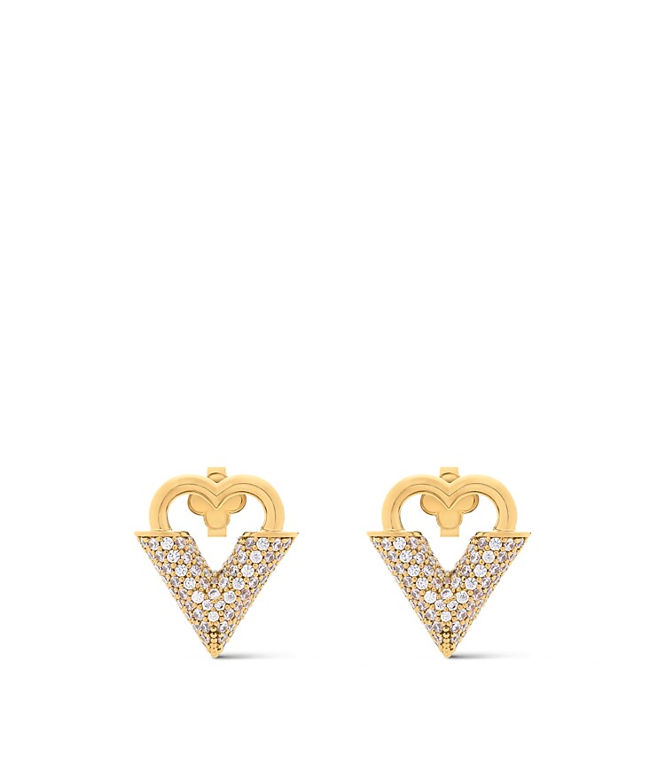 Essential V Guilloche Earrings