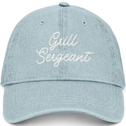 Men's Trendy Embroidered Denim Dad Hat