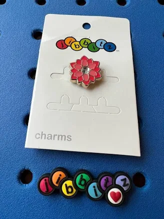 Metal Dahlia Flower Authentic Jibbitz Shoe Charm for Crocs