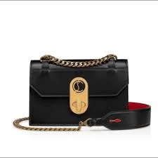 Christian Louboutin Elisa Large Calfskin Leather Shoulder Bag