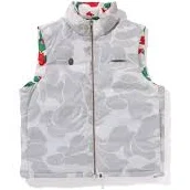 Bape X Pagani Solid Camo Logo Down Vest